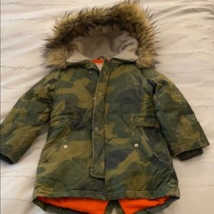 Camo cool crewcuts parka.